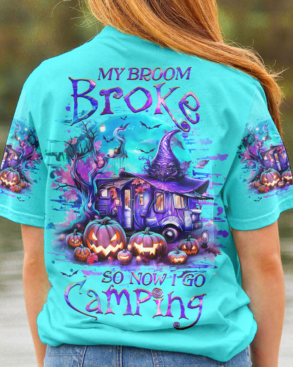 MY BROOM BROKE SO NOW HALLOWEEN CAMPING TUMBLER - YHHG1108233