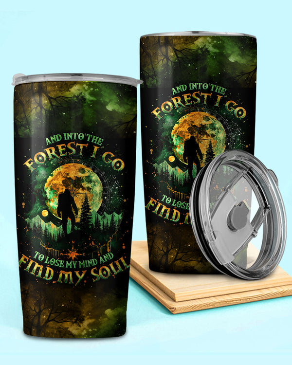 AND INTO THE FOREST I GO BIGFOOT TUMBLER  - TLNO0801252