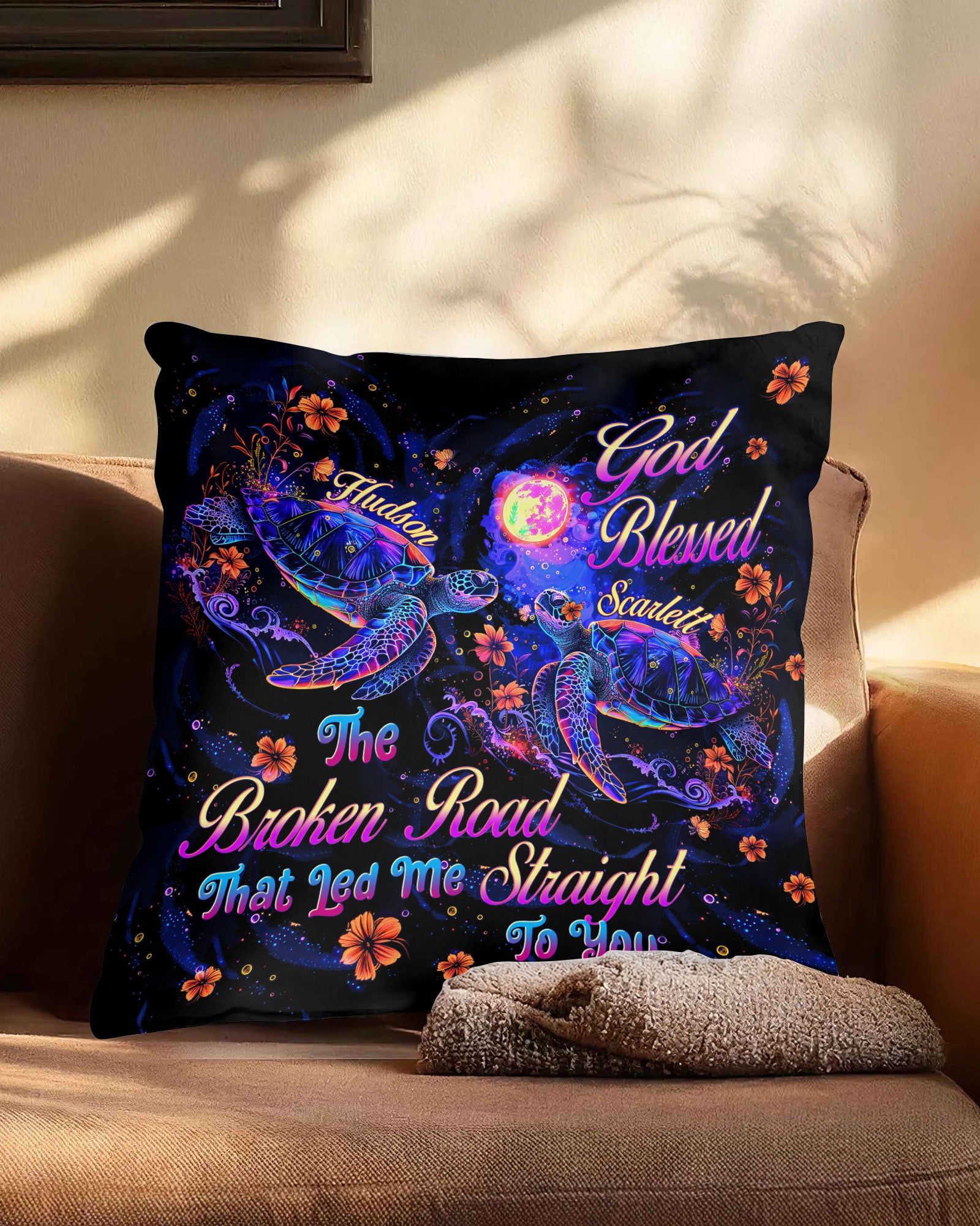 PERSONALIZED YOU AND ME SO MANY IN THE SEA TURTLE PILLOW - TLTW0802252