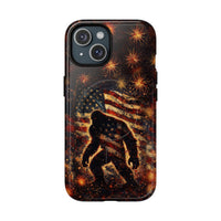 BIGFOOT STARS AND STRIPES GRUNGE ART MAGNETIC  PHONE CASE  - TLHN2004264