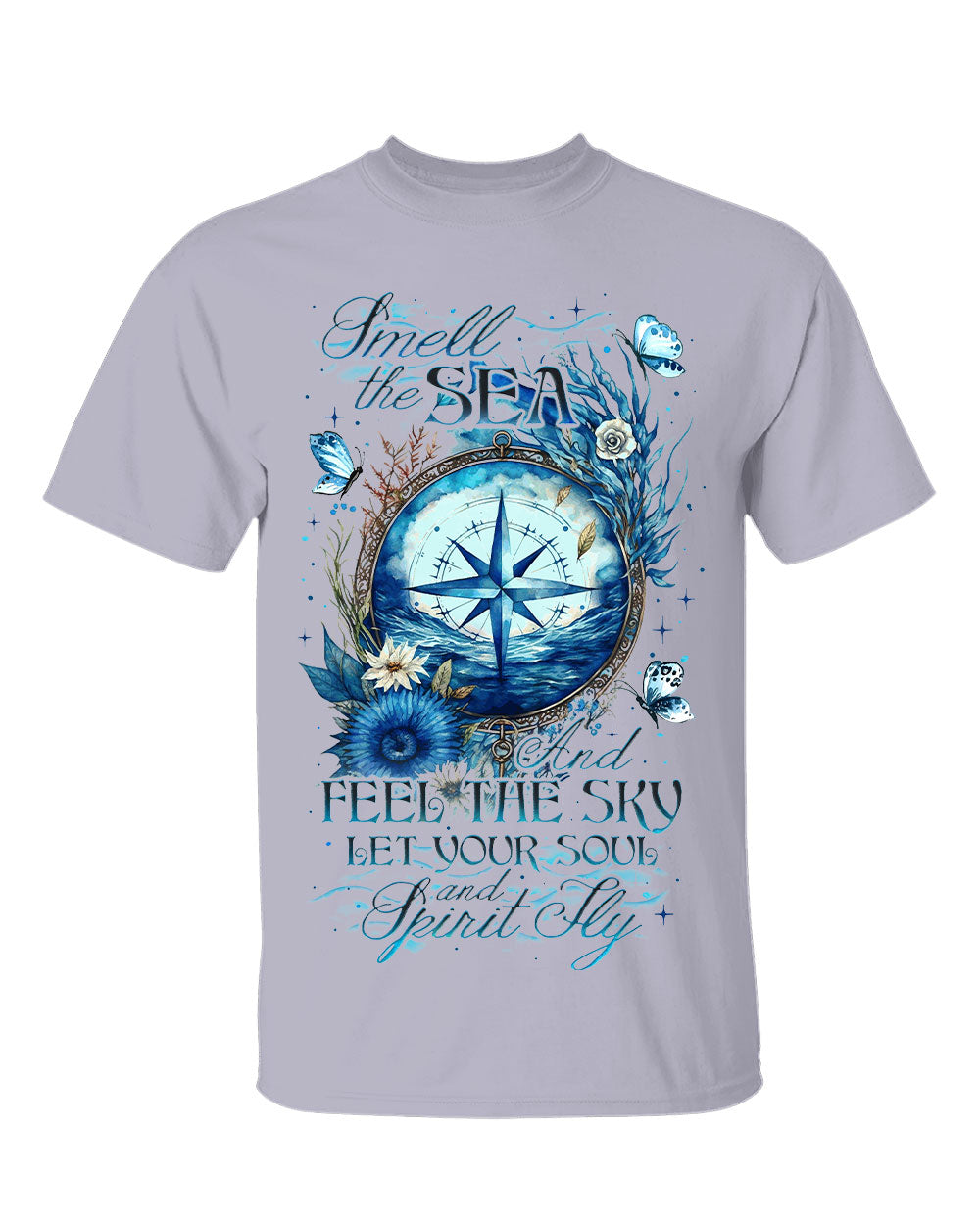 SMELL THE SEA AND FEEL THE SKY COTTON SHIRT - TY2205234