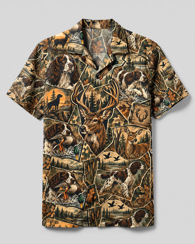 WILDERNESS HUNTING VINTAGE PATCHWORK CAMP SHIRT - TLHN2109267