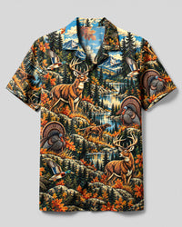 WILDLIFE HUNTING LODGE CAMP SHIRT - YHHN1410264
