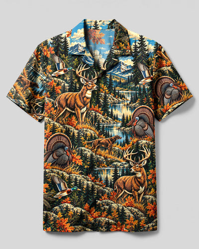 WILDLIFE HUNTING LODGE CAMP SHIRT - YHHN1410264