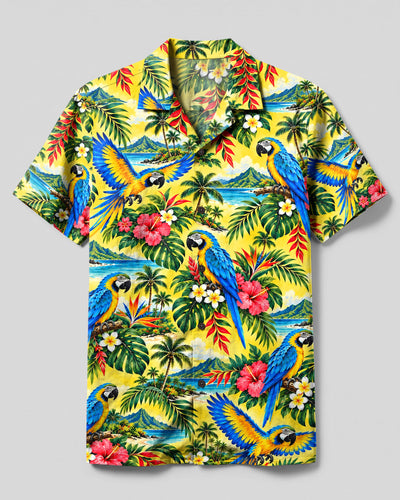 TROPICAL PARROT PARADISE CAMP SHIRT - YHHN0510264