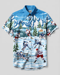 ALPINE ICE HOCKEY BUTTON-DOWN COLLAR SHIRT - YHHN3009265