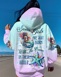 SOME GIRLS ARE JUST BORN STARFISH MERMAID ALL OVER PRINT - TLTW1109235
