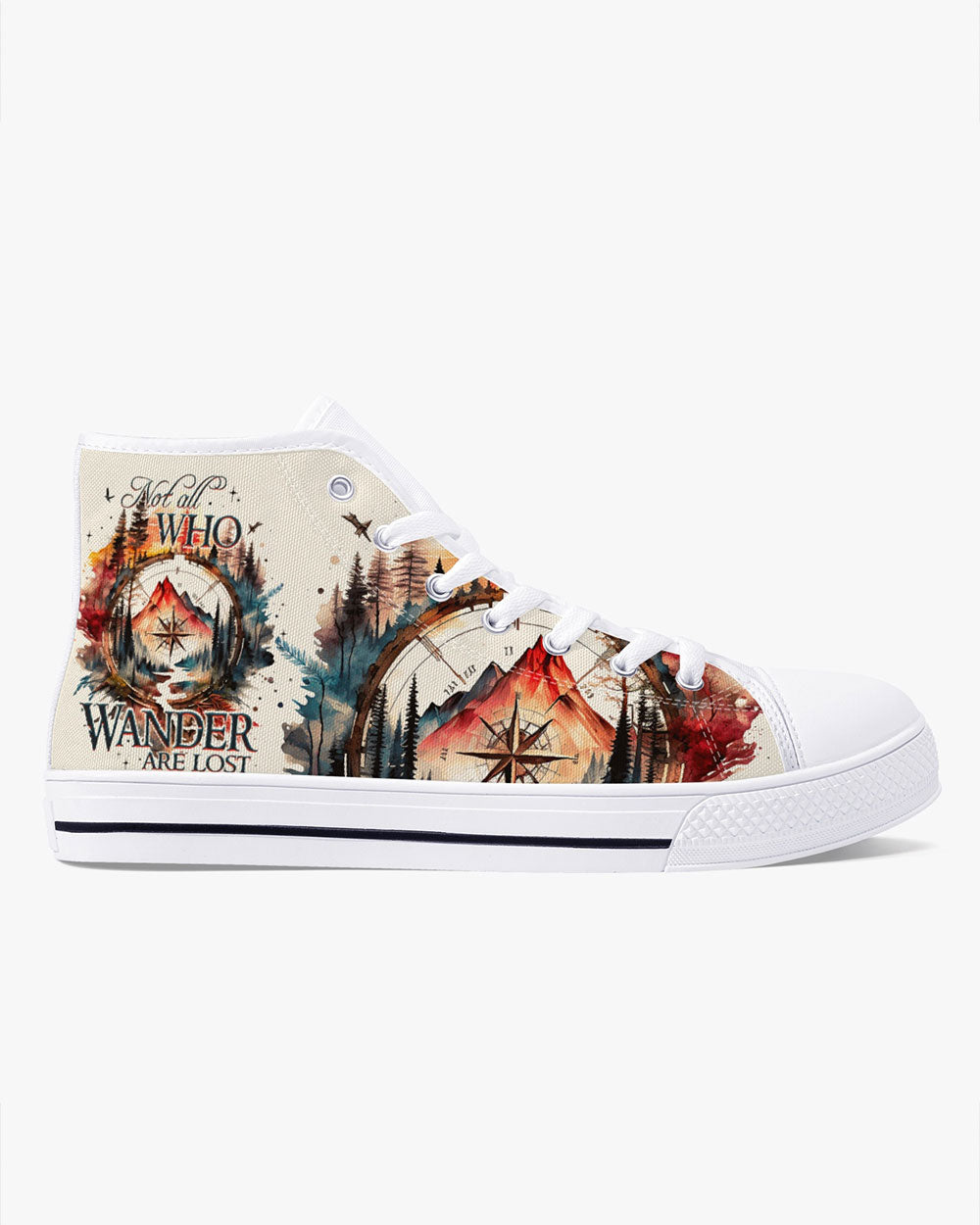 NOT ALL WHO WANDER ARE LOST HIGH TOP CANVAS SHOES - TY1605232