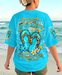 LIFE IS BETTER IN FLIP-FLOPS AND SANDY TOES ALL OVER PRINT - TLHN1603263
