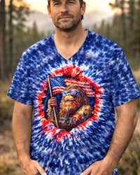 BIGFOOT WITH FLAG ALL OVER PRINT - TLHN2003262