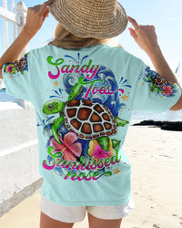 SANDY TOES SUNKISSED NOSE TURTLE ALL OVER PRINT - TLNO0906233