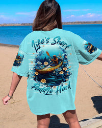LIFE'S SHORT PADDLE HARD KAYAK ALL OVER PRINT - TLTW23062311