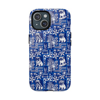 PUG DOG BLUE LAGOON PATCHWORK MAGNETIC PHONE CASE - TLTW2208262