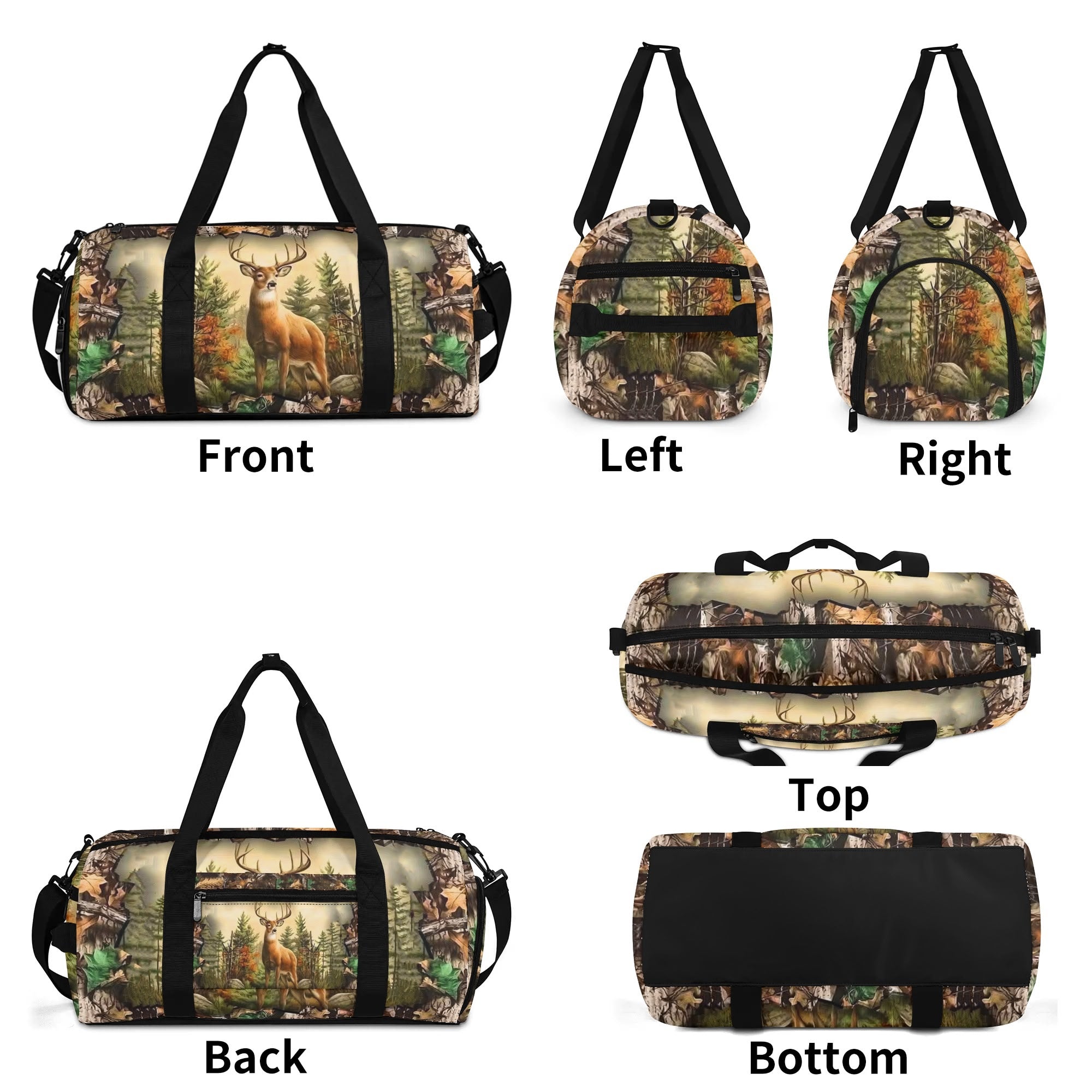 DEER IN FOREST CAMO TRAVE BAG - YHHN1908254