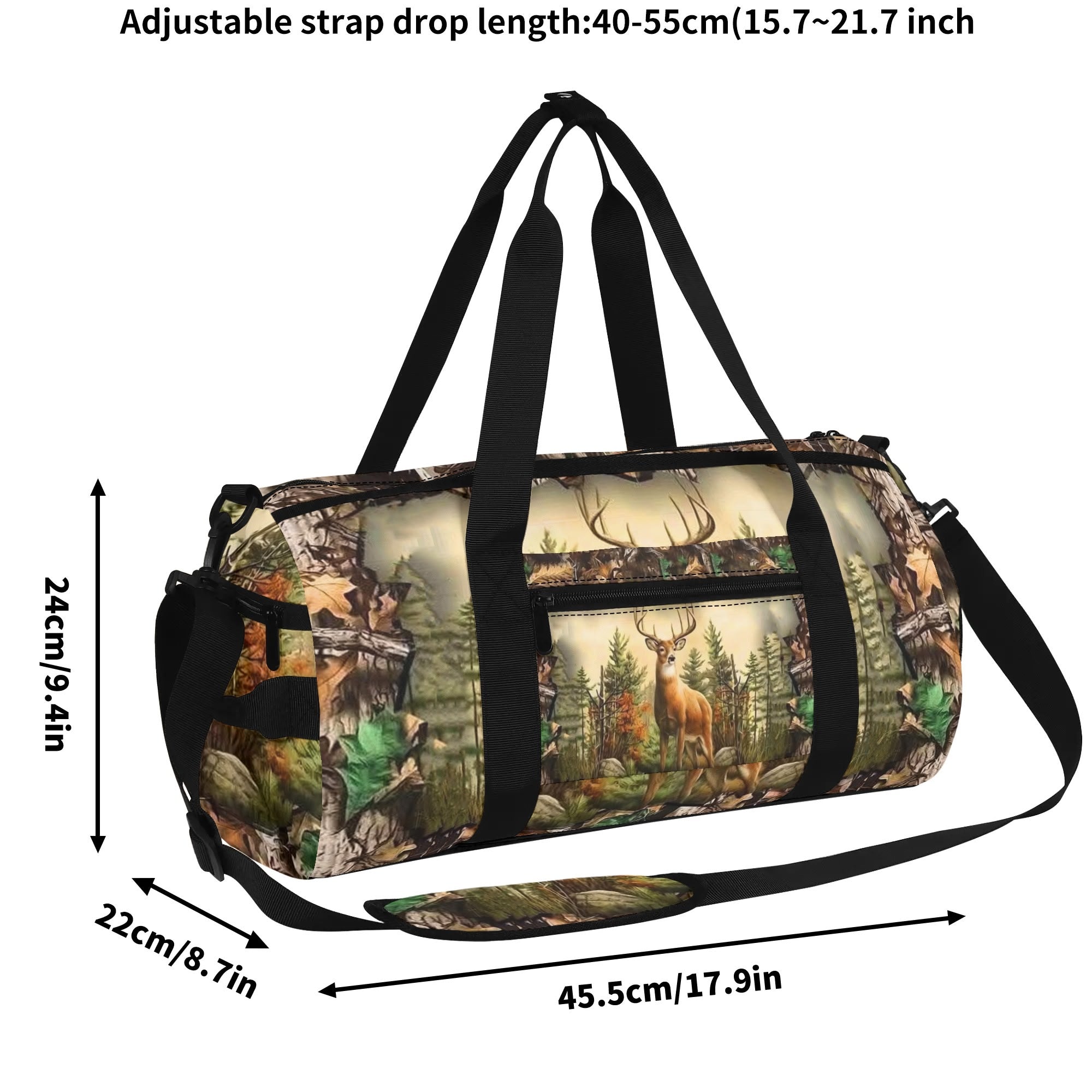 DEER IN FOREST CAMO TRAVE BAG - YHHN1908254