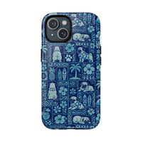 ALOHA PUG DOG PATCHWORK MAGNETIC PHONE CASE - TLNO2108264