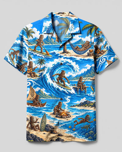 ALOHA TIKI LIFE CAMP SHIRT - YHHN2509264