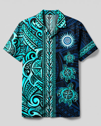TRIBAL TURTLE COMPASS CAMP SHIRT  - TLHN1609262