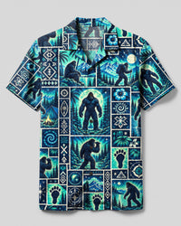 MIDNIGHT BIGFOOT ADVENTURE PATCHWORK CAMP SHIRT - YHHN2209266