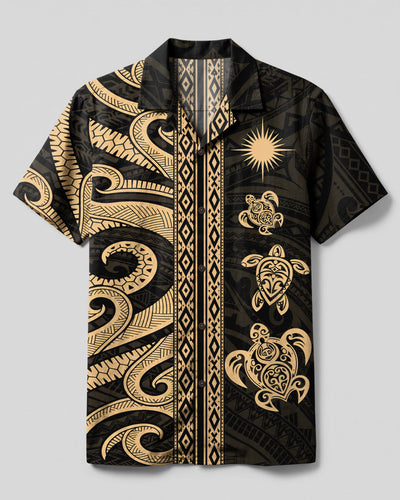 TRIBAL TURTLE CAMP SHIRT  - TLHN0909263
