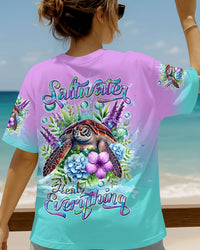 SALTWATER HEALS EVERYTHING TURTLE ALL OVER PRINT - TLTW1305254