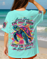 SOME GIRLS ARE JUST BORN TURTLE ALL OVER PRINT   - TLNT1905251