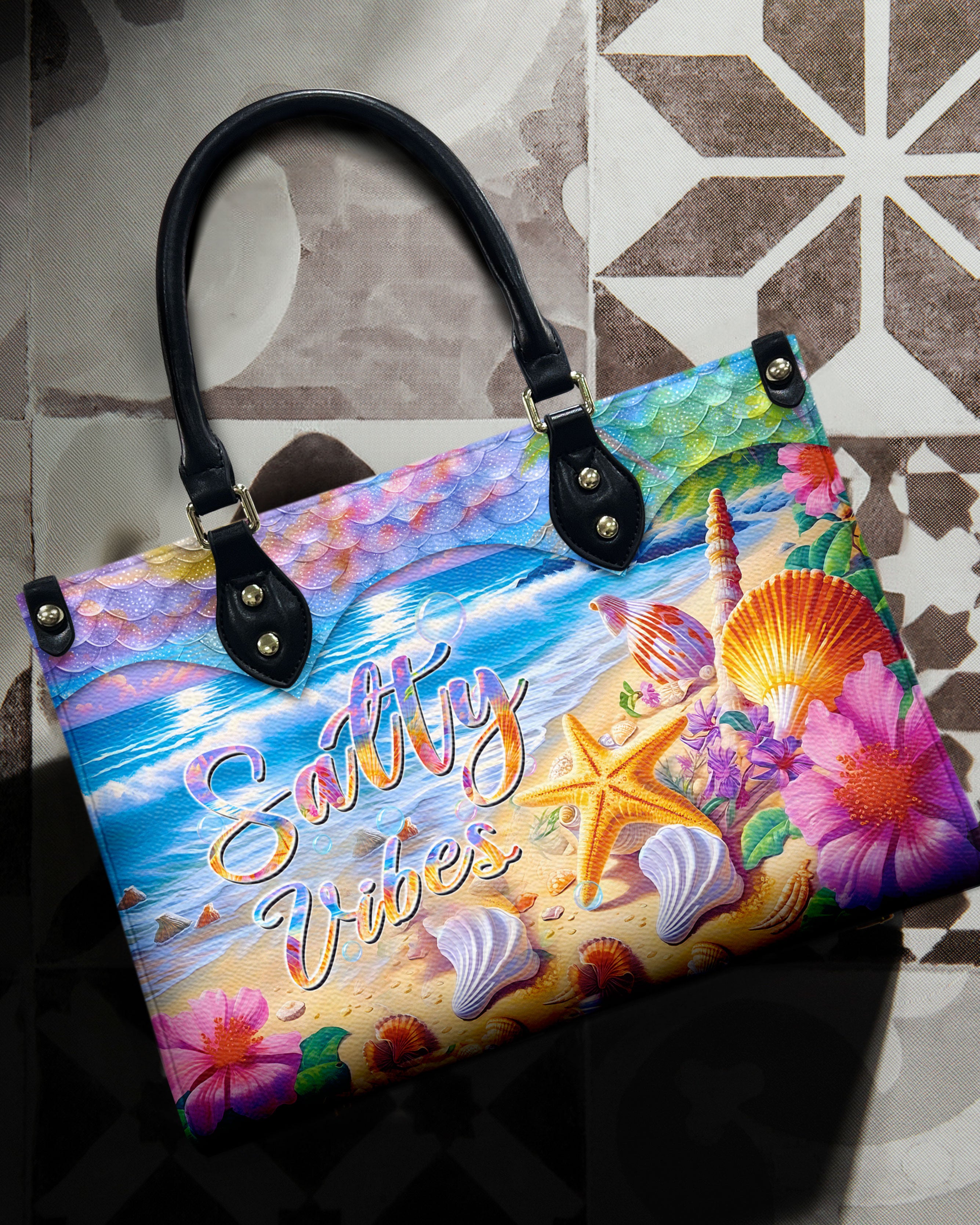 SALTY VIBES LEATHER HANDBAG - YHHN2905242