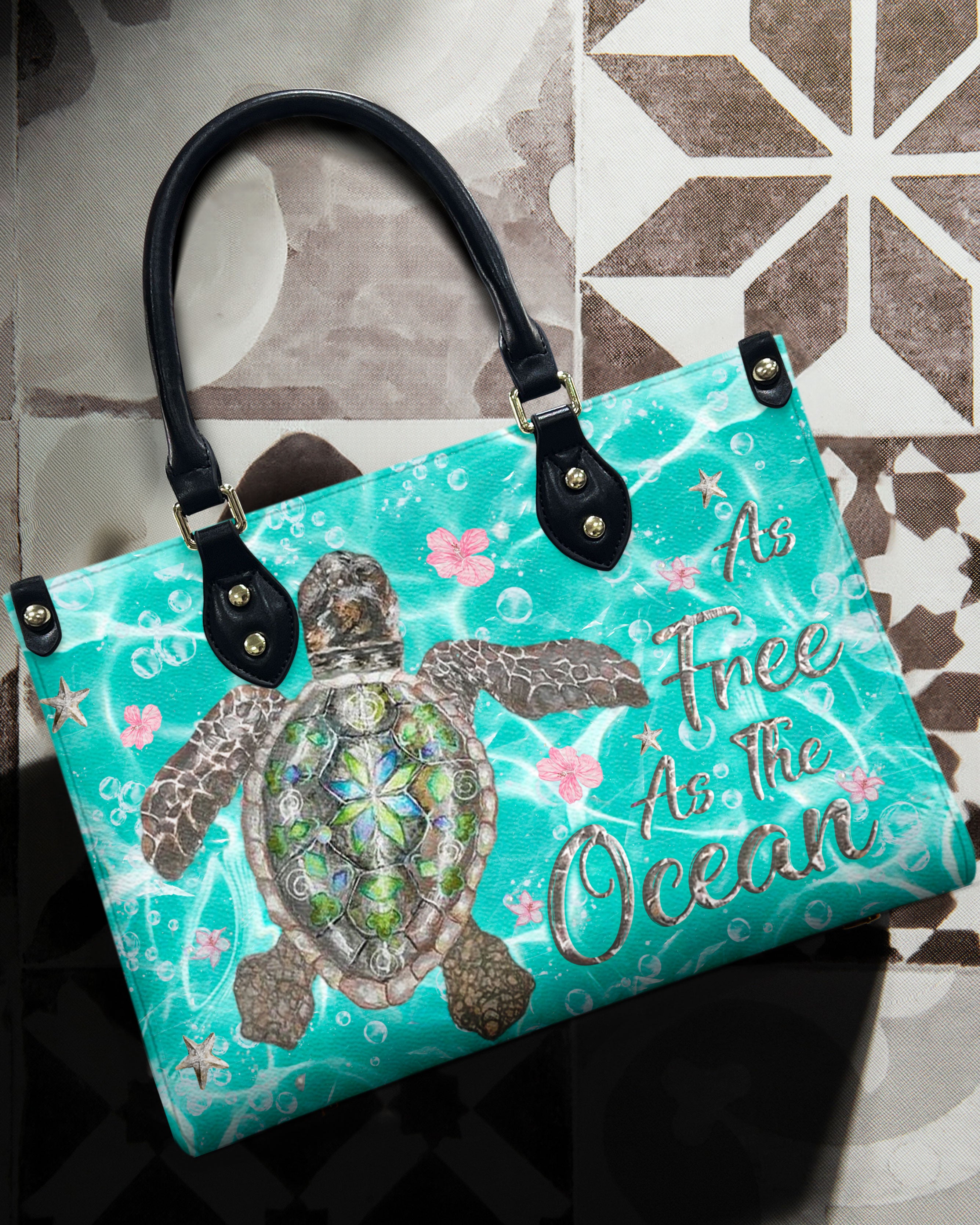 AS FREE AS THE OCEAN LEATHER HANDBAG - YHLN2407244