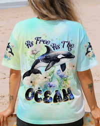 AS FREE AS THE OCEAN ORCA ALL OVER PRINT - TLNT0207251
