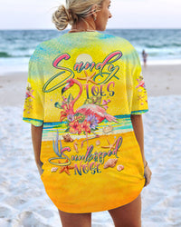 SANDY TOES SUNKISSED NOSE FLAMINGO ALL OVER PRINT - TLTR3107232