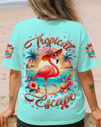 TROPICAL ESCAPE FLAMINGO ALL OVER PRINT - TLNT1006251