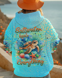 SALTWATER HEALS EVERYTHING TURTLE ALL OVER PRINT - TLNT0502255