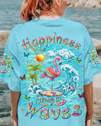 HAPPINESS COMES IN WAVES FLAMINGO ALL OVER PRINT - YHLN1605244