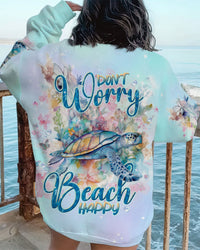 DON'T WORRY BEACH HAPPY TURTLE ALL OVER PRINT - TLNT2011234