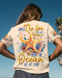 SMELL THE SEA FEEL THE BREEZE STARFISH ALL OVER PRINT - TLTW2106231
