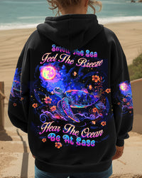 SMELL THE SEA FEEL THE BREEZE TURTLE ALL OVER PRINT - TLTW0712241