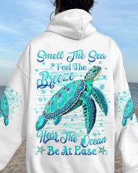 SMELL THE SEA FEEL THE BREEZE TURTLE ALL OVER PRINT - YHLN1509233
