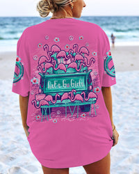 LET'S GO GIRLS FLAMINGO ALL OVER PRINT - TLNT3006231