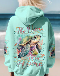 THE OCEAN IS MY HOME TURTLE ALL OVER PRINT - YHLN0910234