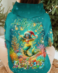 HOLLY JOLLY MERMAID CHRISTMAS ALL OVER PRINT - TLTR3110233