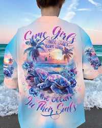 SOME GIRLS ARE JUST BORN TURTLE ALL OVER PRINT - TLTW1303243