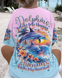 DOLPHINS MAKE ME HAPPY ALL OVER PRINT - TLNT0503241