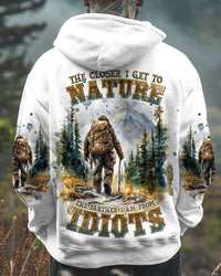THE CLOSER I GET TO NATURE BIGFOOT HIKING ALL OVER PRINT - TLNT1009242