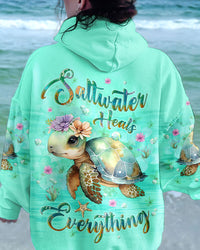 SALTWATER HEALS EVERYTHING TURTLE ALL OVER PRINT - YHLT1311232