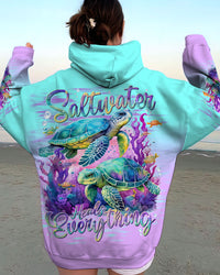 SALTWATER HEALS EVERYTHING TURTLE ALL OVER PRINT - TLNT0611234