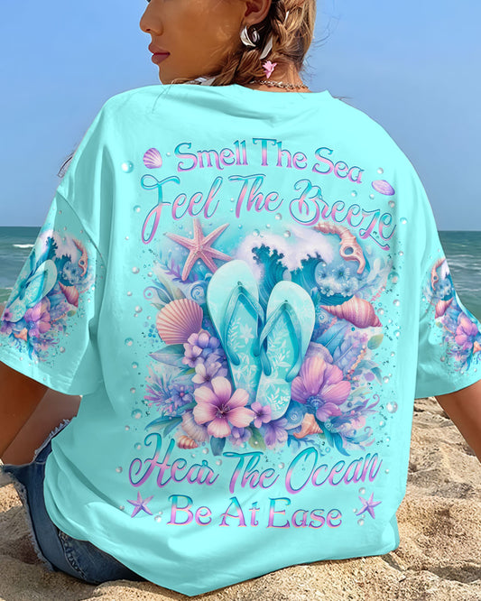 SMELL THE SEA FEEL THE BREEZE FLIP FLOPS ALL OVER PRINT - YHLN2411232