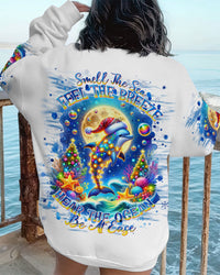 SMELL THE SEA FEEL THE BREEZE DOLPHIN CHRISTMAS ALL OVER PRINT - TLNT0211231