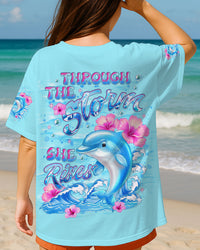 THROUGH THE STORM DOLPHIN ALL OVER PRINT  - TLNT0906251