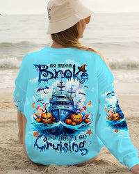 MY BROOM BROKE SO NOW I GO CRUISING HALLOWEEN ALL OVER PRINT - TLTW1408231