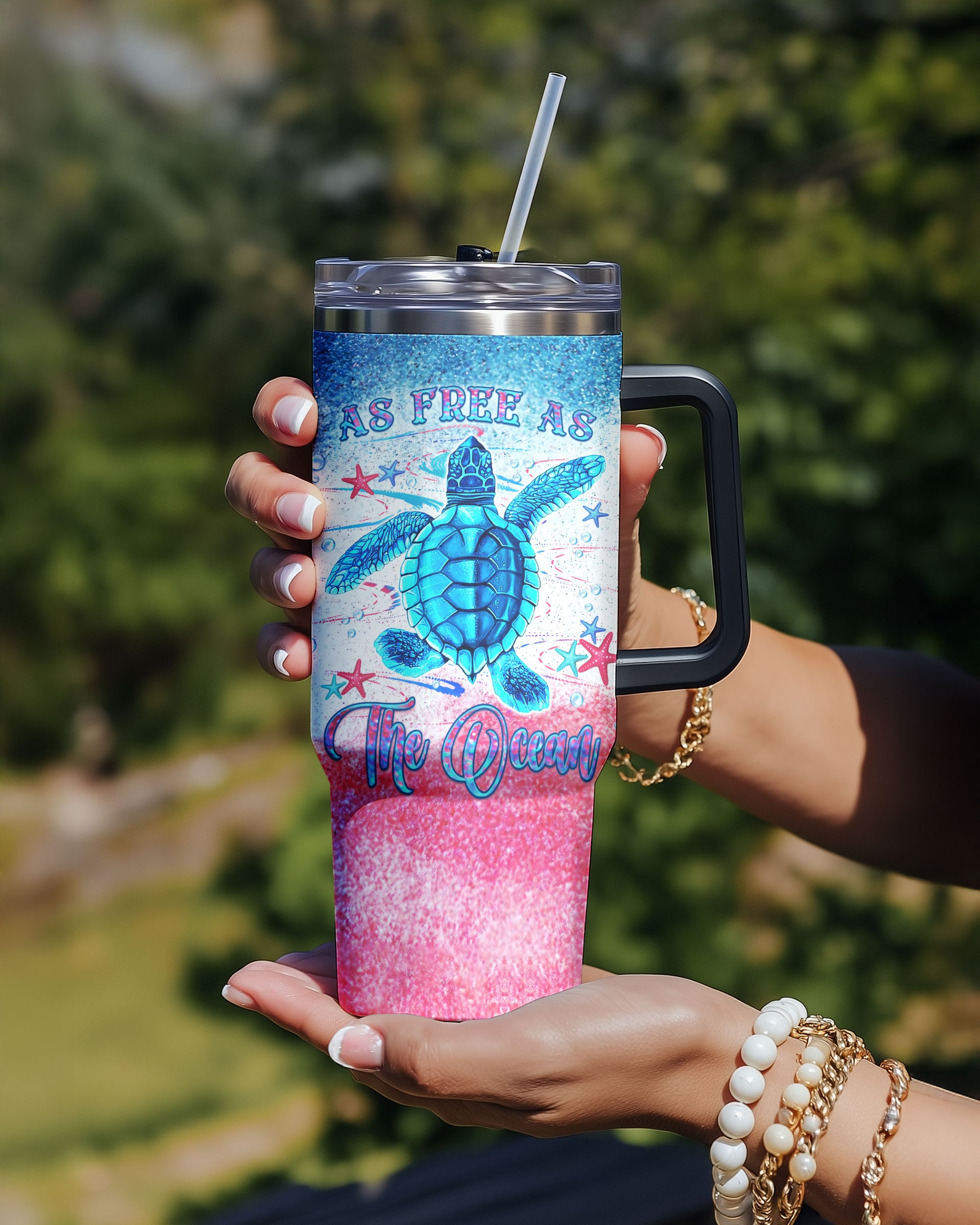 AS FREE AS THE OCEAN TURTLE TUMBLER - YHLN0409254